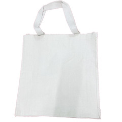 Lot of 10 Blank White Canvas Tote Bags Cotton Reusable DIY Grocery Bags Bulk
