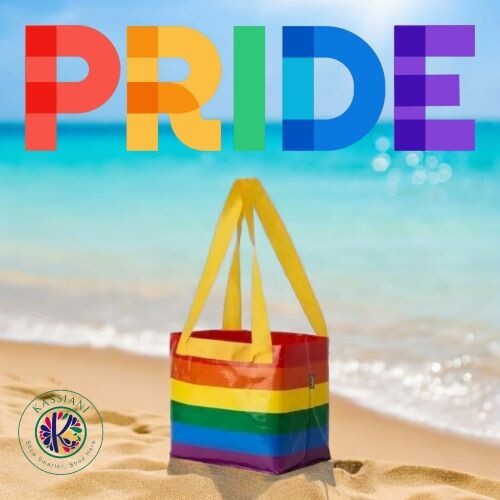 IKEA STORSTOMMA Small Pride Bag Rainbow Reusable Shopping Tote LGBTQ