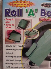 Roll A Bag Foldable Wheeled Shopping Tote Cart