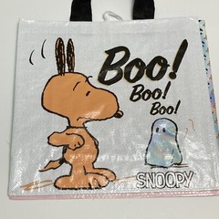 Tesco Peanuts Snoopy Tote Bag Spooky Woodstock Halloween Ghost 2023 Schultz New