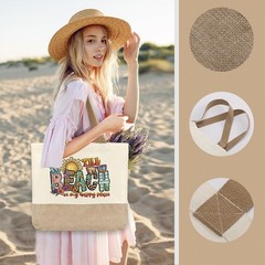 Summer Beach Bag for Women, Large Beach Tote Bag, Ocean Lover Aesthetic Shoul…