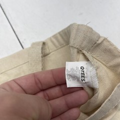 Q-Tees Q600 Jumbo Canvas Tote 100% Heavy Cotton Natural Beige 12 Pack