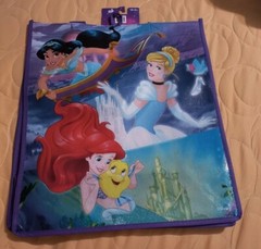 Disney Princess Ariel Reusable Large Eco Purple Shopping Tote Bag with Handles🆕