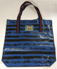 Kravitz Krabag Cotton Eco Tote Shopping Shoulder Hand Bag Blue 14x14in KB1-256