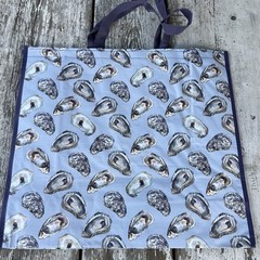 NEW Large Reusable Shopping Bag – Beautiful Design! OYSTERS 🦪 all OVER free✈️