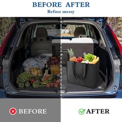 WISELIFE Reusable Grocery Shopping Bags 10 Pack Large Foldable Tote Bags Bulk…