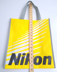 Nikon Shopping Bag Tote Yellow Coated Polyester