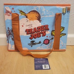 New- December release- Trader Joes 6 GAL Stand Up Collapsible Grocery Tote Bag