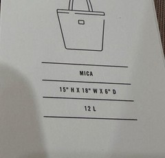Herschel Mica Reusable Tote Shopping Bag Pink Zip Top