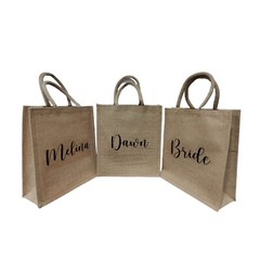 Spacious & Sustainable Eco-Friendly Cotton Padded Handle Jute Tote Shopping Bag