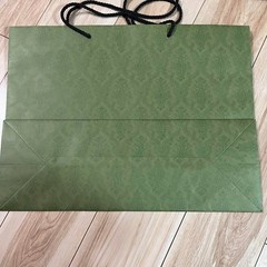 Gucci 7pcs Authentic Shopping Empty Paper Gift Tote Bags Green Black Small Large