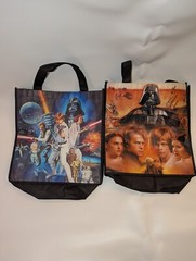 2x STAR WARS Tote Bag NEW Size 13×15 Inches Tote Bag Reusable FREE SHIPPING
