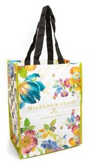 Mackenzie Childs Reusable Shopping Tote Plastic (Bag For Life) Flower Market NEW