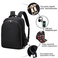 MAXPAND Portable Backpack Bag for Barbers Hairdressings Large, Black