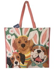 Marshall’s Easter Puppy Dogs w/ Bunny Ears Reusable Shopping Gift Tote Bag Large