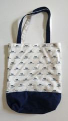 Princess Cruises Shopping Tote Blue White Canvas Bag Reusable