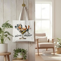 Dachshund Martini Cocktail Tote Bag, Dachshund Lovers Gifts Canvas Tote Bags …