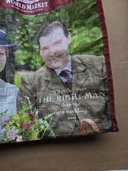 Downton Abbey Tote Bag Reusable World Market Red/Burgundy Pre-owned Clean 2013