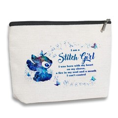 kdxpbpz Funny Cartoon Cosmetic Bag for Anime Fans, Movie Beige