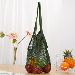 Woven Cotton Mesh Bag Fruit Vegetable Bag Reusable Shopping Bag Portable DIY