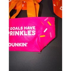 3 Dunkin Donuts Mini Reusable Mini Tote Bag My Goal Is More Donuts Sprinkles