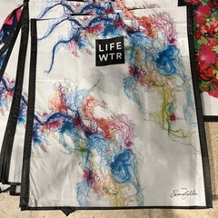 Mix NEW Lot of 10 LIFE WTR Reusable Tote Shopping Bags MED 16×13.5 WTD PROOF BAG