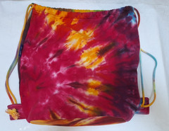 Tie Dye Shoulder Bag Hippie Boho Festival Tote Purse Colorful Retro Style