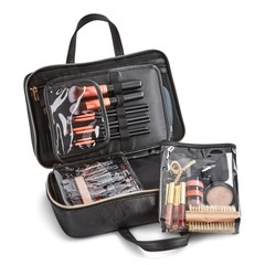 Tartan + Twine Zippered Perforated Deluxe Weekender Bag Black Large,