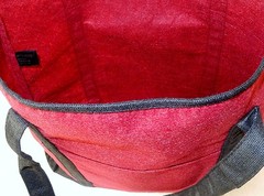 Red Felt Tote ~ 17″ x 13″, Reusable Bag for Shopping, Crafts, Day Spa ~ #LT-4105