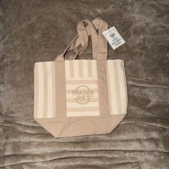 Trader Joe’s Mini Pastel Stripe Canvas Tote Bag Limited Edition Set Of 4