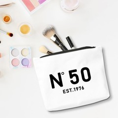 FBCCZEY Funny 50th Birthday Gifts for Women Makeup Bag, 10*7.5*2 inch, C50th