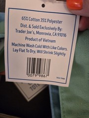 Trader Joe’s Mini Pastel Canvas Tote Bag NWT Blue Green Pink Purple | US Stock