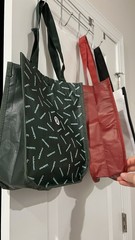 Lululemon Reusable Foldable Shopping Bags Set Multicolor Recycled Materials