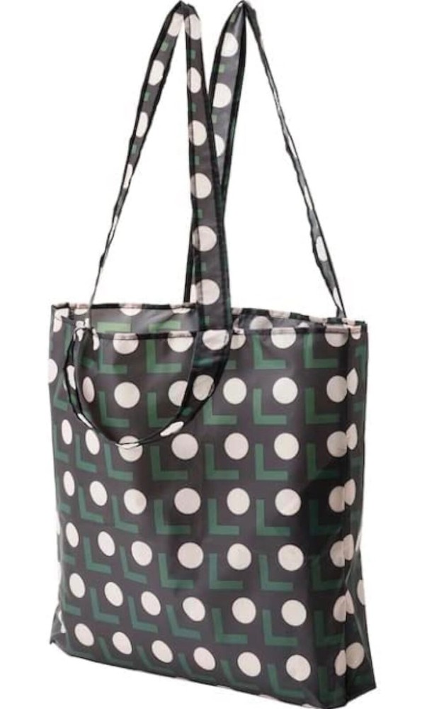 IKEA SKYNKE 3 pack shopping Bag Black Dot Pattern 17¾ × 14¼” 805.345.98 New