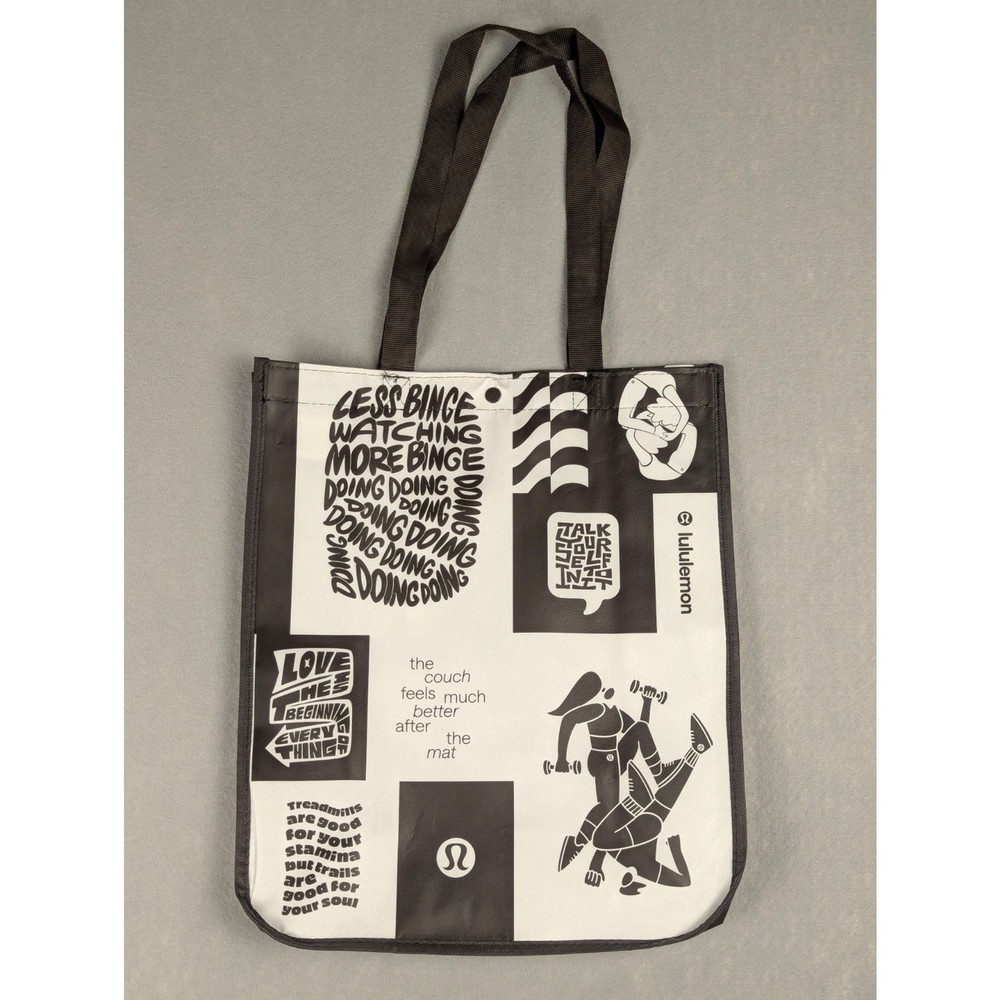 Lululemon Reusable Shopping Bag Large Spacious Eco Tote Authentic