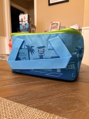 Trader Joe’s Authentic NEW WITH TAGS Mini Insulated Blue And Peach Coolers Bags