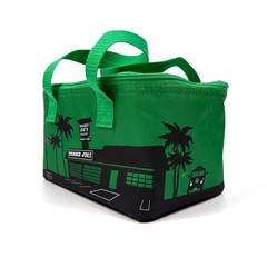 NWOT Trader Joes Green Mini Insulated Tote 1.5 Gallons Green Black Tropical VW