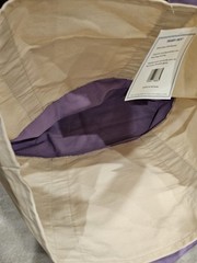 (1) LARGE Trader Joe’s LAVENDER Canvas Tote Bag – SHIPS TODAY In Hand New