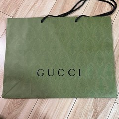 Gucci 7pcs Authentic Shopping Empty Paper Gift Tote Bags Green Black Small Large
