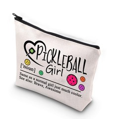 XYANFA Pickleballs Makeup Bag Pickle ball Player Gift PickleballS
