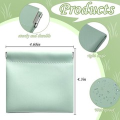 4Pcs Small Makeup Bag, Waterproof Portable Zipperless Self-closing Coin…
