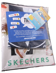 Skechers Promotional Pack Blue Drawstring Backpack 2021 Catalog Deck of Cards
