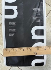 Lululemon Reusable Shopping Button Tote Bag Medium White Black