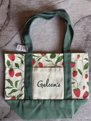 Gelson’s Strawberry mini canvas Tote Bag , NWT