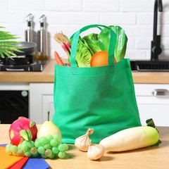 50 Pcs Non Woven Tote Bags Bulk with Handles, Multicolor Reusable Grocery Bag…