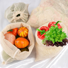 8 pack bolsas malla algodon reutilizable frutas verduras mercado almacenamiento