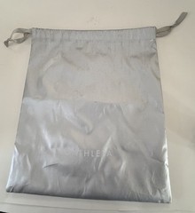 Silver Athleta Reusable Drawstring Bag 100% Recycled Polyester Used Good
