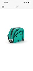 RSVP Lightweight Market Basket Be Green Turquoise With Handle Zip Outside NEW