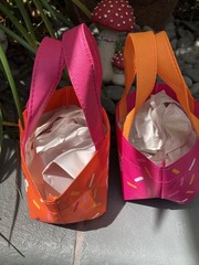 Dunkin’ Donuts Mini Reusable Tote Bags Sprinkles More Donuts Set of 2