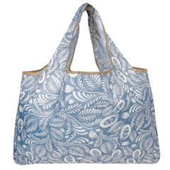 Large Foldable Tote Nylon Reusable Grocery Bags 3 Pack
